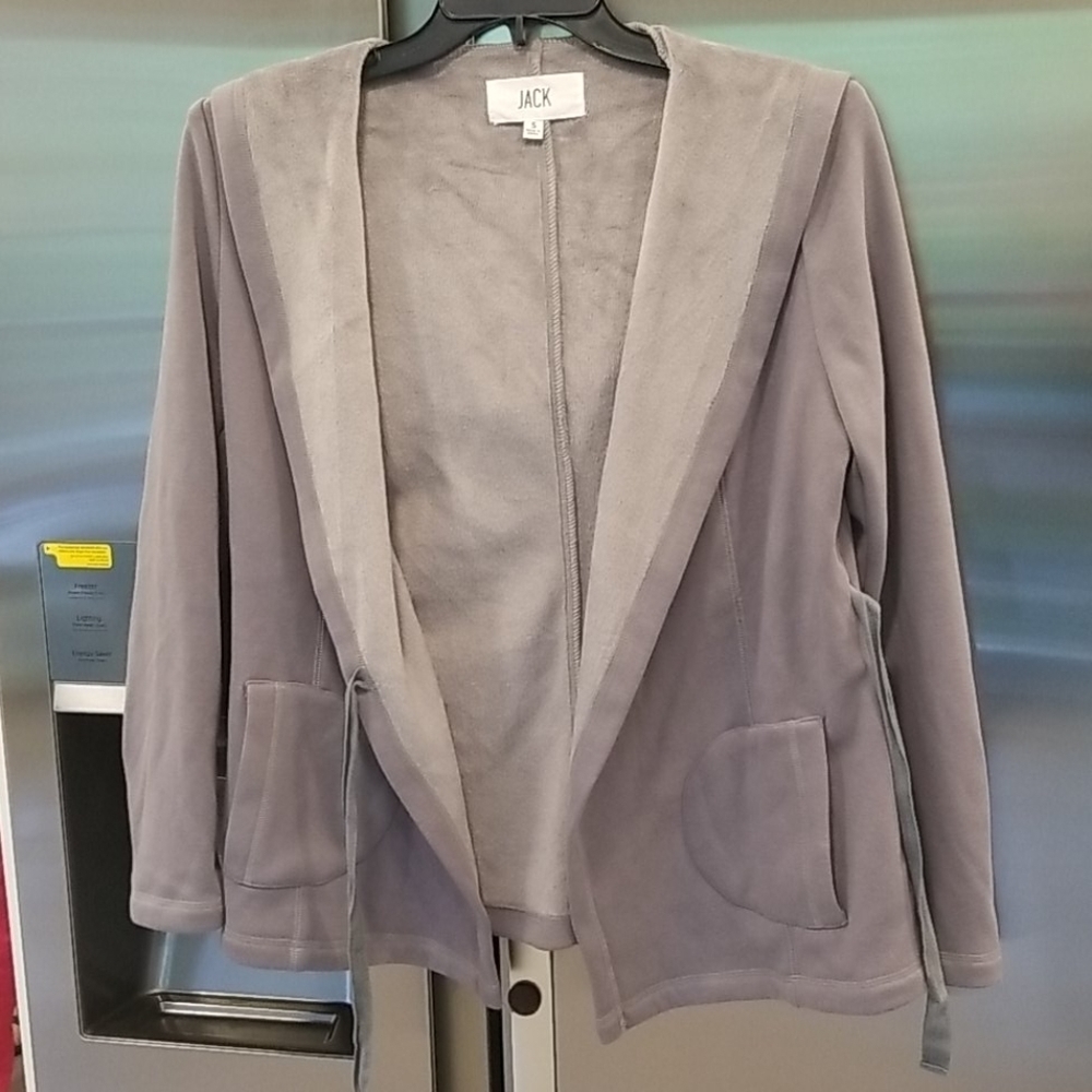 💕JACK by BB DAKOTA💕 Fleece Lined Hoodie Sweater ~ Grey Small S NWOT